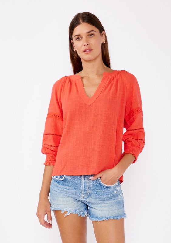 Coral Blouse